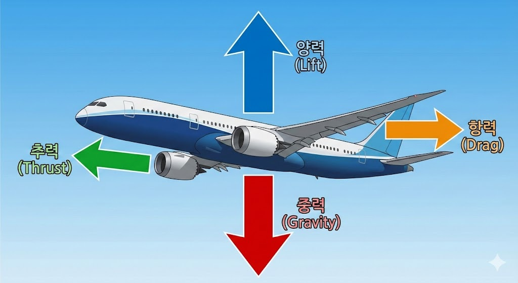 비행기에 작용하는 힘